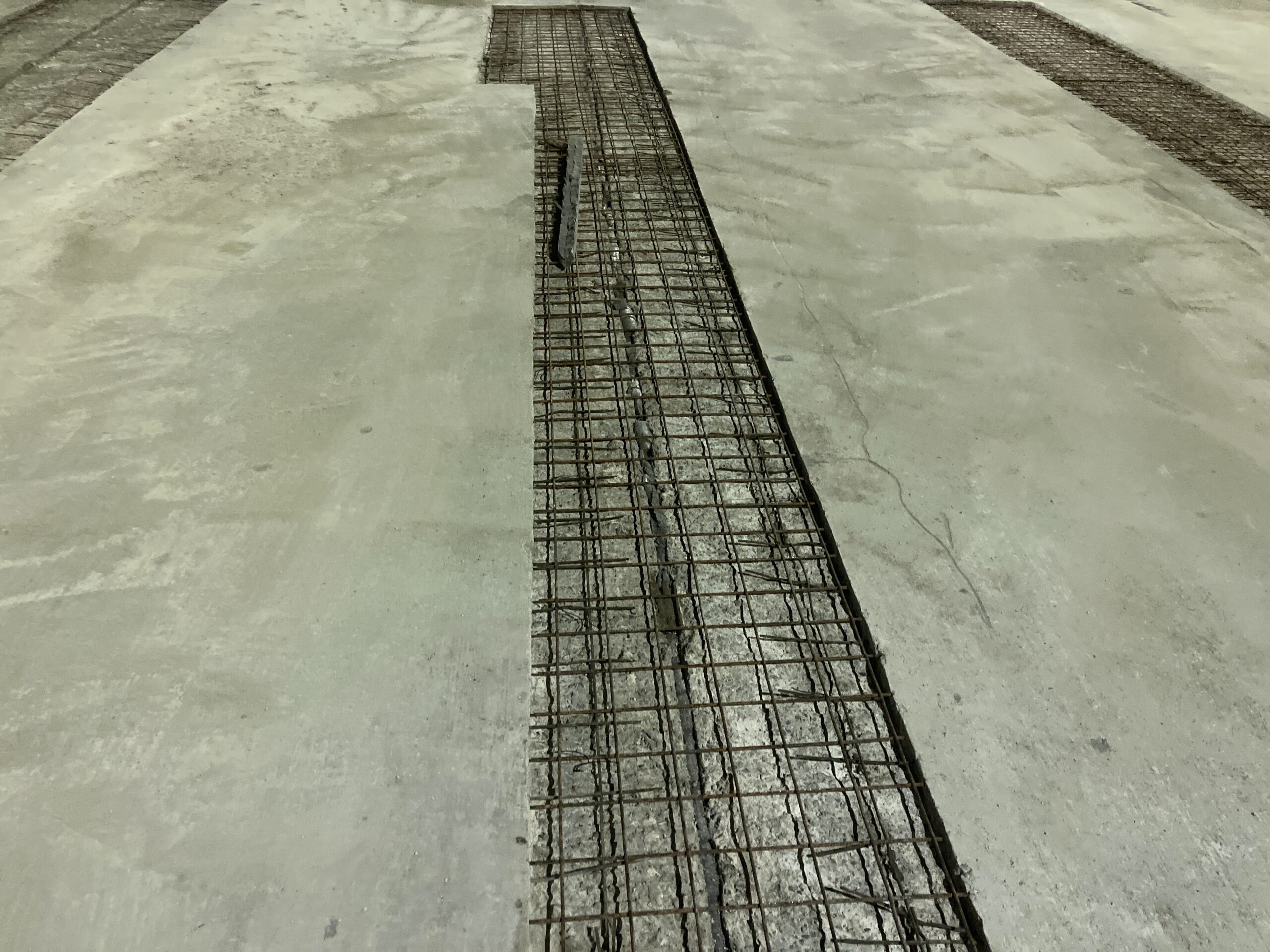 oConcrete repair detailing during New Hanover County parking structure restoration
